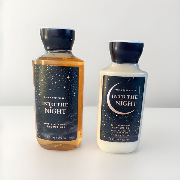 Bath & Body Works Into The Night Aloe Shower Gel And Shea Butter Lotion Set NEW - Picture 1 of 2